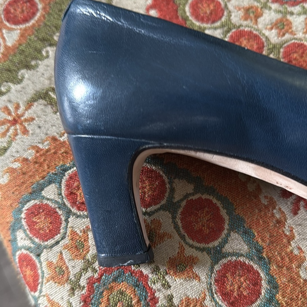 Bally Blue Leather Heels - Picture 6 of 8
